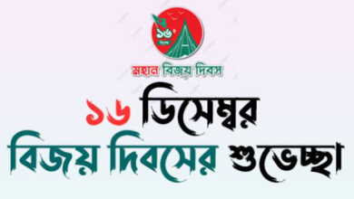 ১৬ ডিসেম্বর বিজয় দিবসের শুভেচ্ছা,ক্যাপশন